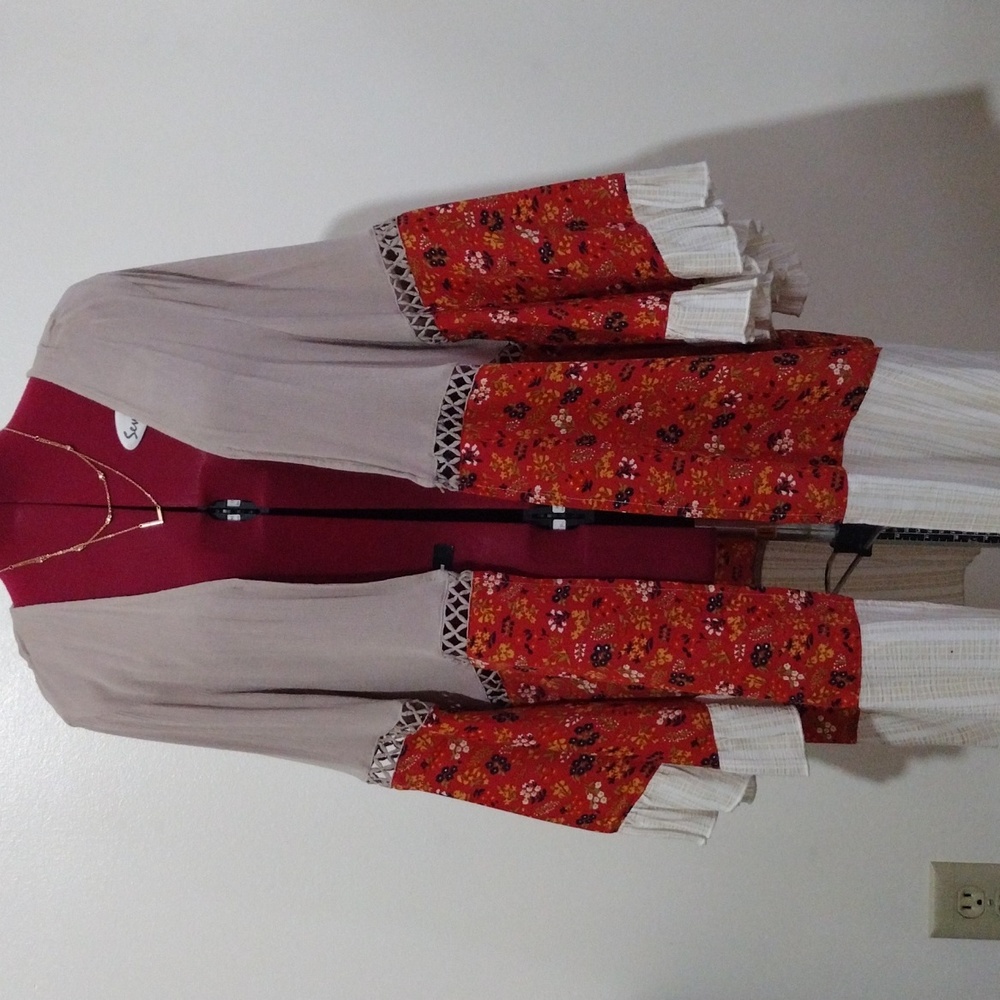 Bohemia Floral Kimono duster Open Front Women’s